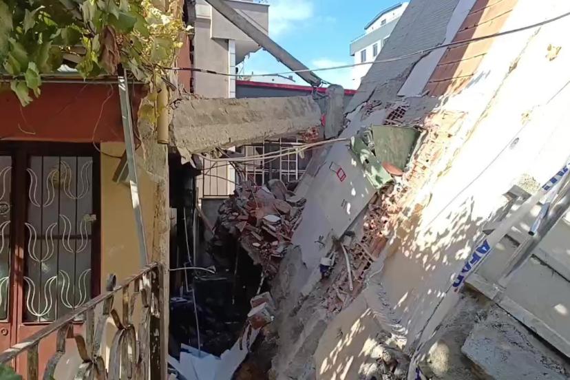 4 kişiye mezar olan binanın yanındaki apartman sakini: "Deprem oldu sandık, evimizde ciddi hasar oluştu"