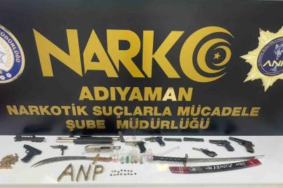Adıyaman’da narkotik ve asayiş operasyonlarında 17 kişi tutuklandı