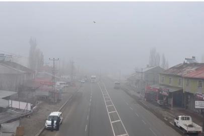 Ağrı’da sis etkili oldu