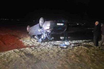 Aksaray’da otomobil takla attı: 2 yaralı