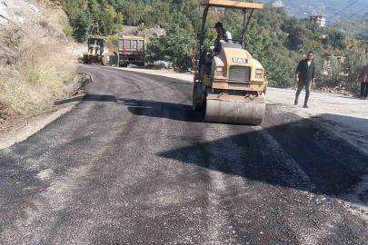 Alanya kırsalında yollar kışa hazırlanıyor