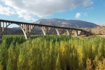 Alman Köprüsü’nün etrafında renk cümbüşü