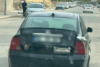 Bagajdan çıkan el görenleri şaşırttı