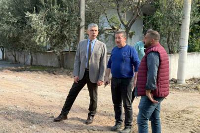 Başkan Okur çalışmaları yerinde inceledi