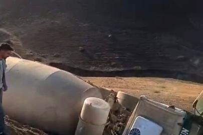 Batman’da beton mikseri şarampole yuvarlandı: 1 yaralı