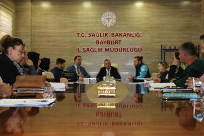 Bayburt Afet Sağlık Grubu saha tatbikatı öncesi bilgilendirildi