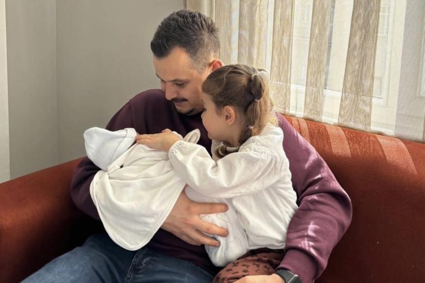 Bayramda çifte mutluluk yaşadılar