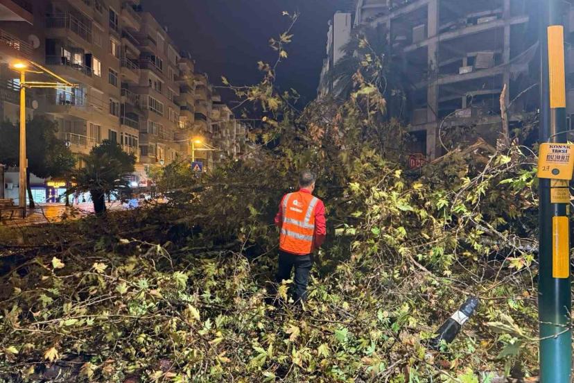 Belediye ekipleri, yağışın oluşturduğu olumsuzluklara 81 araç ve 323 personelle hızla müdahale etti