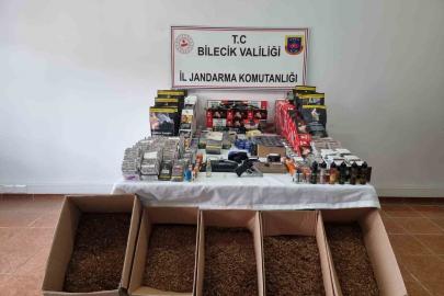 Bilecik’te jandarma baskını: Evler uyuşturucu ve kaçak tütün deposu çıktı