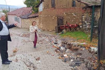 Bilecik’te sağanak yağış sonrası temizlik