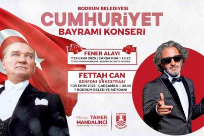 Bodrum’da ünlü sanatçı Cumhuriyet konserinde sahne alacak