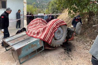Burdur’da traktör devrildi: 1 ölü