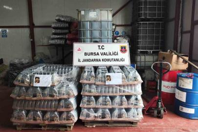 Bursa’da kaçak motor yağı üretimi