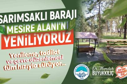 Büyükşehir, Sarımsaklı Barajı Mesire Alanı’nı yeniliyor