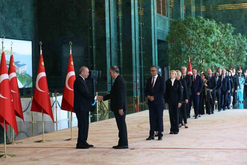 Cumhurbaşkanı Erdoğan, 29 Ekim Cumhuriyet Bayramı tebriklerini kabul etti