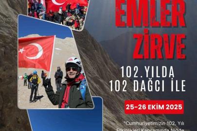 Cumhuriyetin 102. yılında 102 dağcı Emler Zirvesi’ne tırmanacak