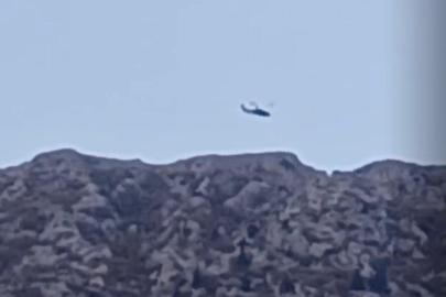 Dağda mahsur kalan 2 kişi askeri helikopterle kurtarıldı