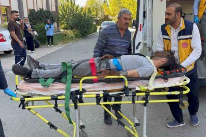 Devrilen motosikletin sürücüsü yaralandı