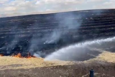 Diyarbakır’da anız yangını