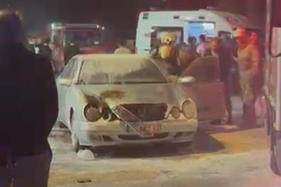 Eşiyle kavga etti, otomobiliyle birlikte kendini ateşe verdi