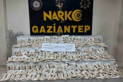 Gaziantep’te 510 bin adet uyuşturucu hap ele geçirildi: 1 şahıs tutuklandı