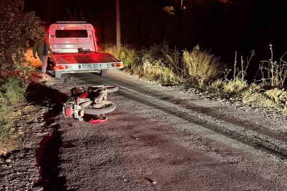 Gazipaşa’da devrilen motosikletin alkollü sürücüsü yaralandı