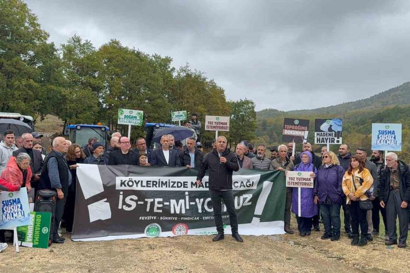 Gemlik’te ormanıma dokunma eylemi