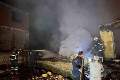 Giresun’da mısır fırını 1 ev ve 1 serentiyi kül etti