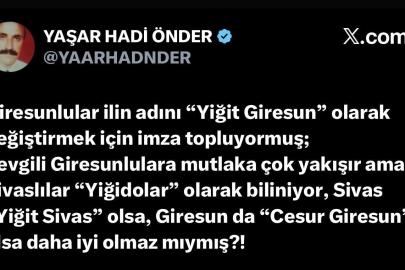 Giresun’un "Yiğit" hamlesi Yiğidolar’ın tepkisini çekti