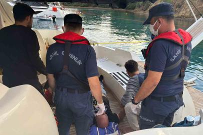 Göcek’te özel teknede rahatsızlanan vatandaş için tıbbi tahliye