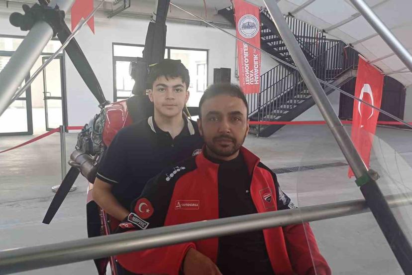 Havacılık ve Uzay Lisesi öğrencilerine hava aracı ile eğitim