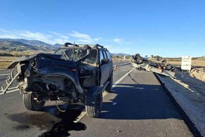 Hisarcık’ta trafik kazası: 4 yaralı