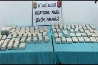 Hudut birlikleri 102 bin 429 gram uyuşturucu madde ele geçirdi