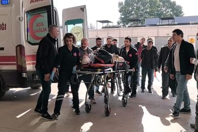 İskelenin altında kalan işçi ağır yaralandı