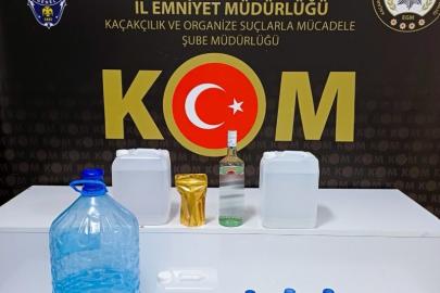 Isparta’da 54 litre kaçak ve el yapımı alkol ele geçirildi