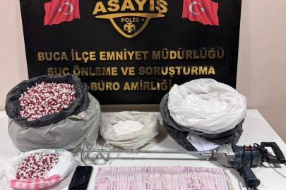 İzmir’de uyuşturucu imalatçısı polise yakalandı