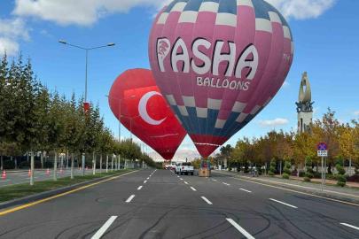 Kapadokya’da üretilen sıcak hava balonları Cumhurbaşkanlığı külliyesinde