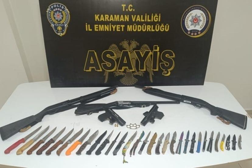 Karaman’da aranan 12 kişi tutuklandı