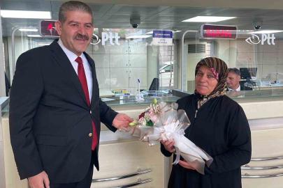 Karaman’da PTT’den 185’inci müşteriye kuruluş yıl dönümü hediyesi