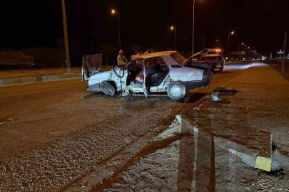 Karapınar’da tır ile otomobil çarpıştı: 2 yaralı