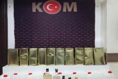 Kargo paketinden sahte içki çıktı