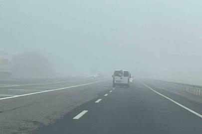 Kars-Gürcistan kara yolunda yoğun sis