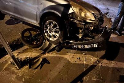 Kars’ta otomobil ile motosiklet çarpıştı