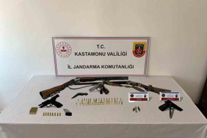 Kastamonu’da 3 adet ruhsatsız tabanca ele geçirildi