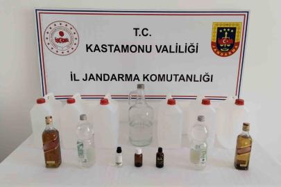 Kastamonu’da jandarmadan sahte içki operasyonu