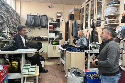 Kaymakam Aslantatar, esnafla buluştu