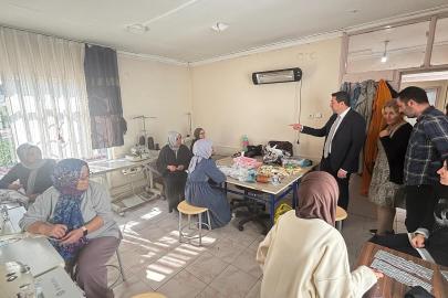 Kaymakam Evlice’den Halk Eğitimi Merkezi’ne ziyaret