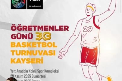 Kayseri’de Öğretmenler Günü’ne Özel 3x3 Basketbol Turnuvası