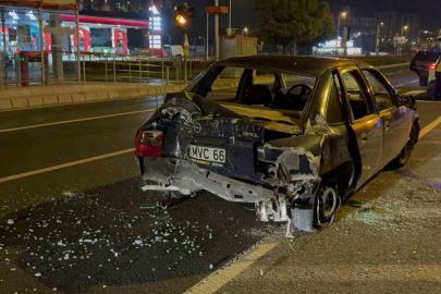 Kaza yapan alkollü sürücü polise: "Beni alın bırakmayın"