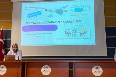 KBÜ’de "Tez Yazımında Yapay Zekâ Kullanımı" semineri düzenlendi